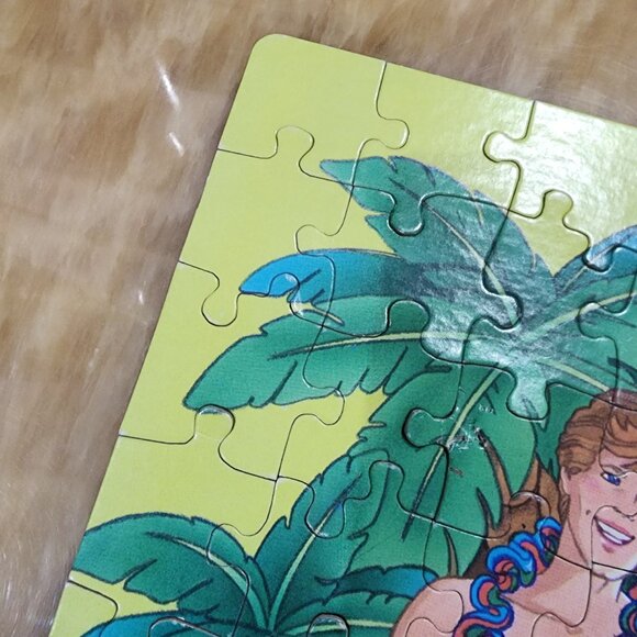Vintage 1989 Barbie Tropical Puzzle 100 Pc Mattel Hawaii Island Theme Complete - Picture 6 of 10
